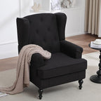 Accent Chair for Living Room, Mid Century Modern Upholstered Armchair, Wingback - Image 8