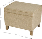 Homepop Home Decor | Medium Square Storage Ottoman - Image 3