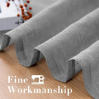 H.VERSAILTEX Linen Curtains 90 inches Long Linen Curtains/Natural Linen Blended - Image 6