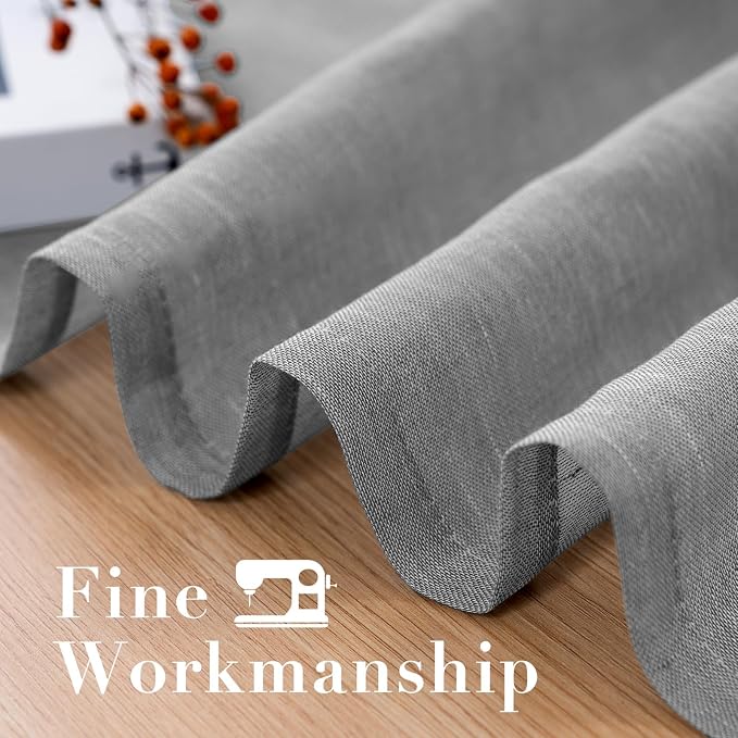 H.VERSAILTEX Linen Curtains Flax Linen Blended Curtain Panels - Image 6