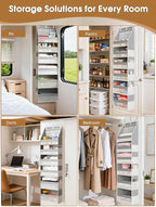 Criusia Over The Door Organizer, Heavy-Duty 6-Shelf Hanging Storage - Image 7