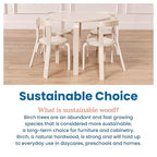 ECR4Kids Bentwood Table and Curved Back Chair Set, Kids Furniture - Image 7