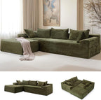 Korser 110" L-Shaped Modular Sectional Sofa by KORSER