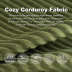 Giant Bean Bag Chair for Adults, Corduroy Chaise Lounge - Image 9