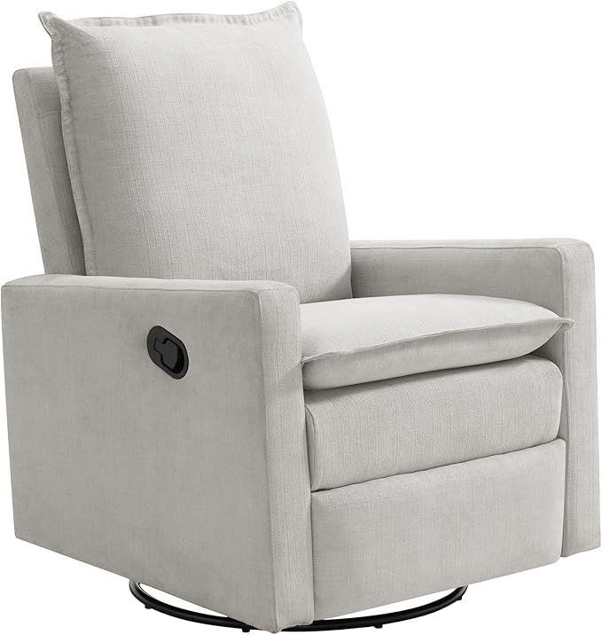 Oxford Baby Uptown Upholstered Glider Recliner Rocking Chair 360° Swivel by OxfordBaby