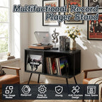 Faesun Flip Top Record Player Stand, Large Turntable Stand Holds up to 150+ - Image 7