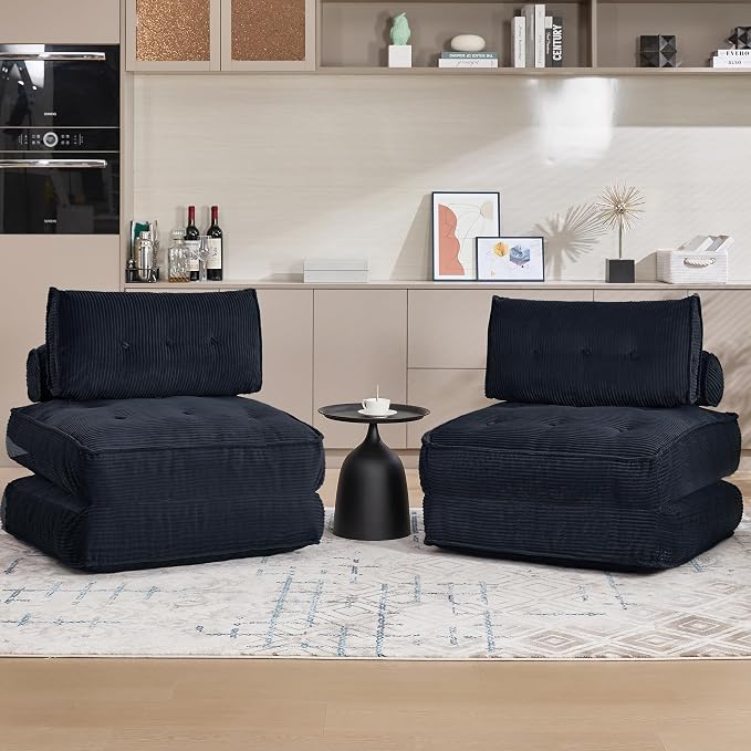 Folding Sofa Bed Convertible Sleeper Chair 33" by VIKAYAMICS