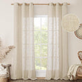 Linen Blend Curtains 84 inches Long by LAMIT