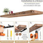 Sorbus Floating Shelves for Wall - Image 4