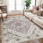 SERISSA 4x6 Washable Non Slip Boho Area Rug - Image 6