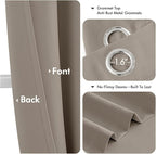 MIULEE Blackout Curtains for Bedroom 2 Panels 40 x 54 Inch Long Stone | Thermal - Image 4