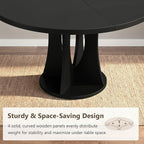 Einhomn 43-59" Extendable Round Dining Table, Kitchen Table - Image 8