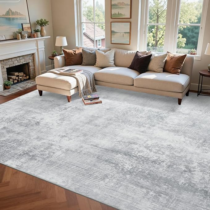 5x7 Ft Area Rugs for Living Room, Soft Non-Slip Washable Rugs Modern Abstract - Image 3