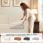 subrtex Slipcover Sets for Sofa, 7 Pieces Stretch Furniture Cover, Wear - Image 4