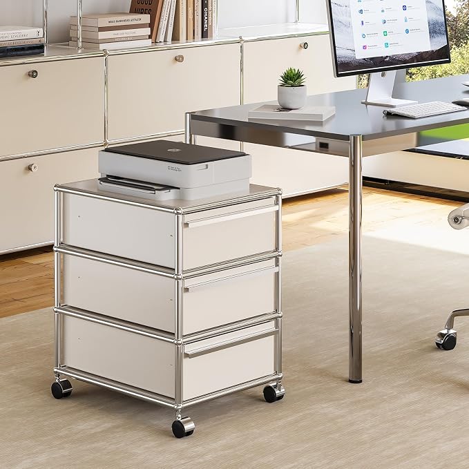 Modern Storage Cabinet Sideboard Versatile Free-Standing Organizer Cabinets - Image 4