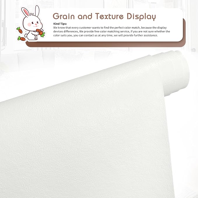 KING MOUNTAIN Leather Repair Patch, 12 x 60 Inches self Adhesive Leather Repair - Image 2