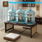 Japanese Floor Table Bamboo Folding Coffee Table Portable Solid Wood Japanese - Image 7