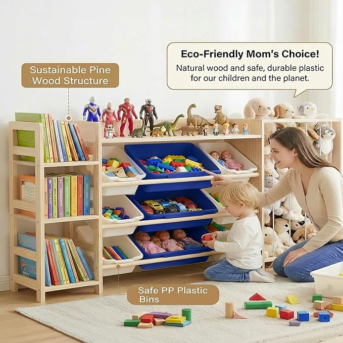 Amdermi Kids Toy Storage Organizer - Image 7
