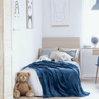 Utopia Bedding Soft Fleece Bed Blanket Twin Size Royal Blue | Microfiber Plush - Image 9