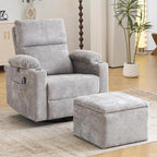 Oversized Power Recliner Chair Swivel Glider by Rhevoy