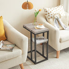 HOOBRO Foldable End Table, C Shaped Side Table - Image 6