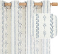 BGment Navy Blue Vintage Floral French Country Curtains 84 Inch Length by BGment