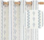 BGment Navy Blue Vintage Floral French Country Curtains 96 Inch Length by BGment