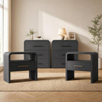 Fatmok 4-Piece Modern Bedroom Furniture Set, 2 Nightstands by Fatmok