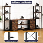 LED TV Stand Bookshelf Combo - Image 5