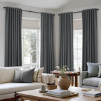 100% Blackout Curtains 102 Inch Length 2 Panels Set - Image 8