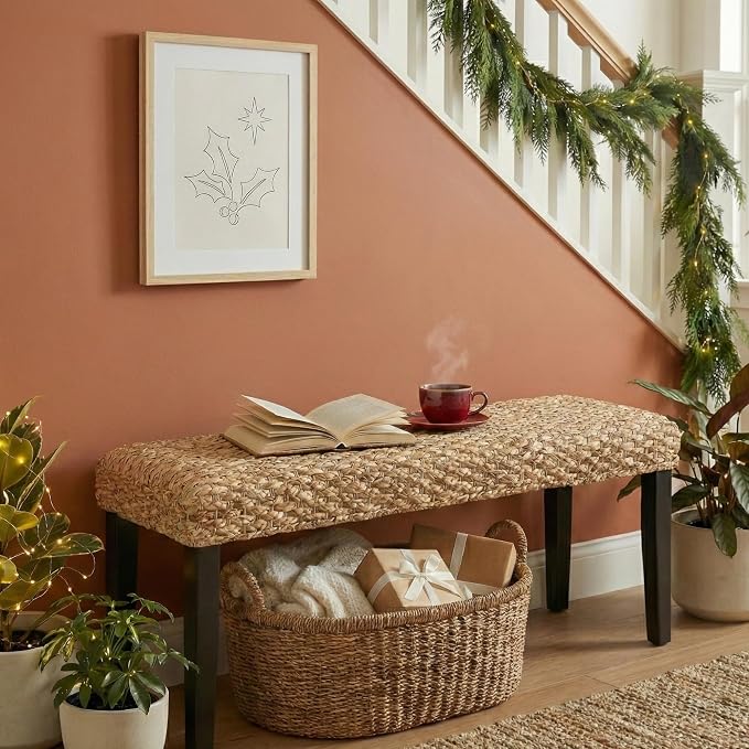 Solid Wood Acacia Indoor Bench - Image 8