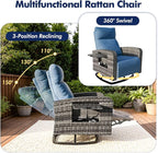 ZZW Outdoor Recliner Chair, Wicker Patio Recliners - Image 3