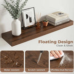 FLYJOE Floating Shelves for Wall, 32 Inch Floating Shelves Set of 2, Kitchen - Image 4