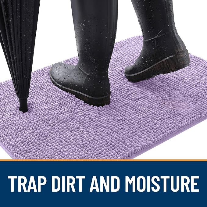 OLANLY Dog Door Mat for Muddy Paws 47x17, Super Absorbent Chenille Mud Mat | - Image 2