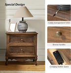HULALA HOME Solid Wood End Tables Set of 2 - Image 4