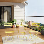 GarveeLife 3 Piece Outdoor Bistro Set, Metal Patio Furniture Set - Image 6