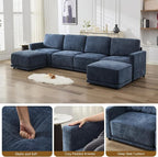 44.2" Chenille Oversized Chair - Image 5