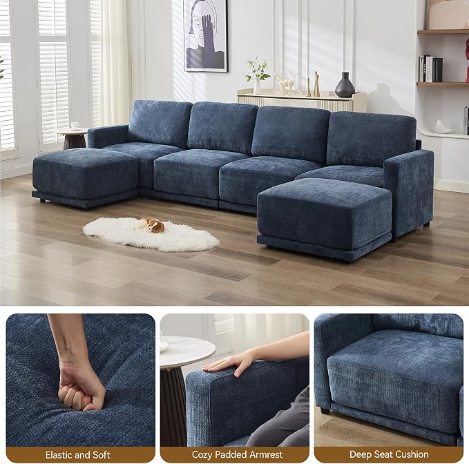 44.2" Chenille Oversized Chair - Image 5