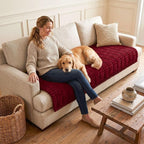 Couch Cover for Dogs, Washable Non Slip Plush Flannel Sofa Protector | Thick - Image 2