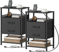 JARHETUN Nightstand Set of 2, Night Stands by JARHETUN