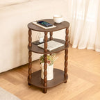 MaxSmeo Small Side Table with Charging Station, 3-Tier Small End Table with USB - Image 2