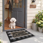 LUMI Outside Welcome Door Mat 17x30, Non-Slip Durable Rubber Easy Clean | Sweet - Image 9