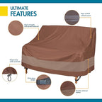 DUCKCOVERS ULV543735 Ultimate 54 in. W Patio Loveseat Cover, x 37" D x 35" H - Image 5