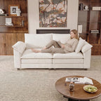 Modern Loveseat Sofa Chenille Cloud Couch - Image 4