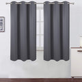 Grey Thermal Blackout Curtains/38 x 63 Inch/Set of 2 Panels Room Darkening by Lemomo