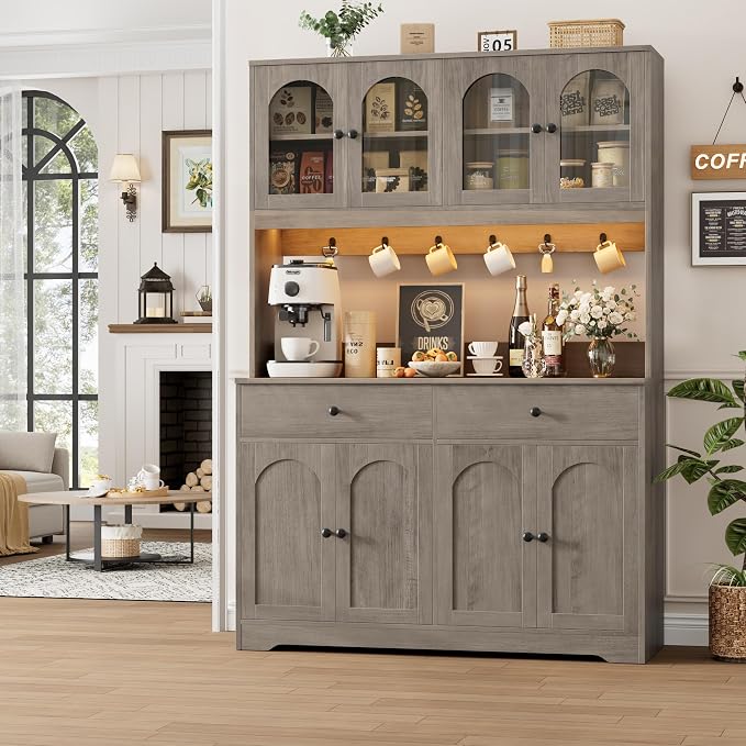 HIFIT 71" LED Kitchen Pantry Cabinet - Image 8