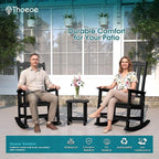 THOEOE Oversized Rocking Chair Set of 2, Outdoor Rocking Chair - Image 2