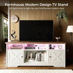 Casaottima TV Stand for 65 Inch TV, Farmhouse Entertainment Center - Image 2