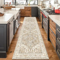 Yamaziot Washable Runner Rug, 3x10 Non-Slip Boho Hallway Kitchen Rug | Stain by Yamaziot