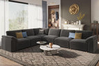 EASE MOOSE Oversized Sectional Modular Sofa, Large L Shape Sectional Couch Wide - Image 4